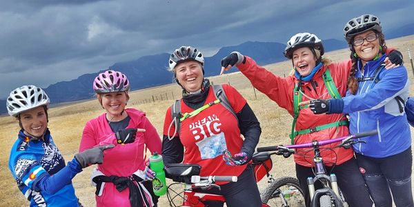 Dream big team spirit mountain biking Colorado facing struggles support fun friendship bicycle trips