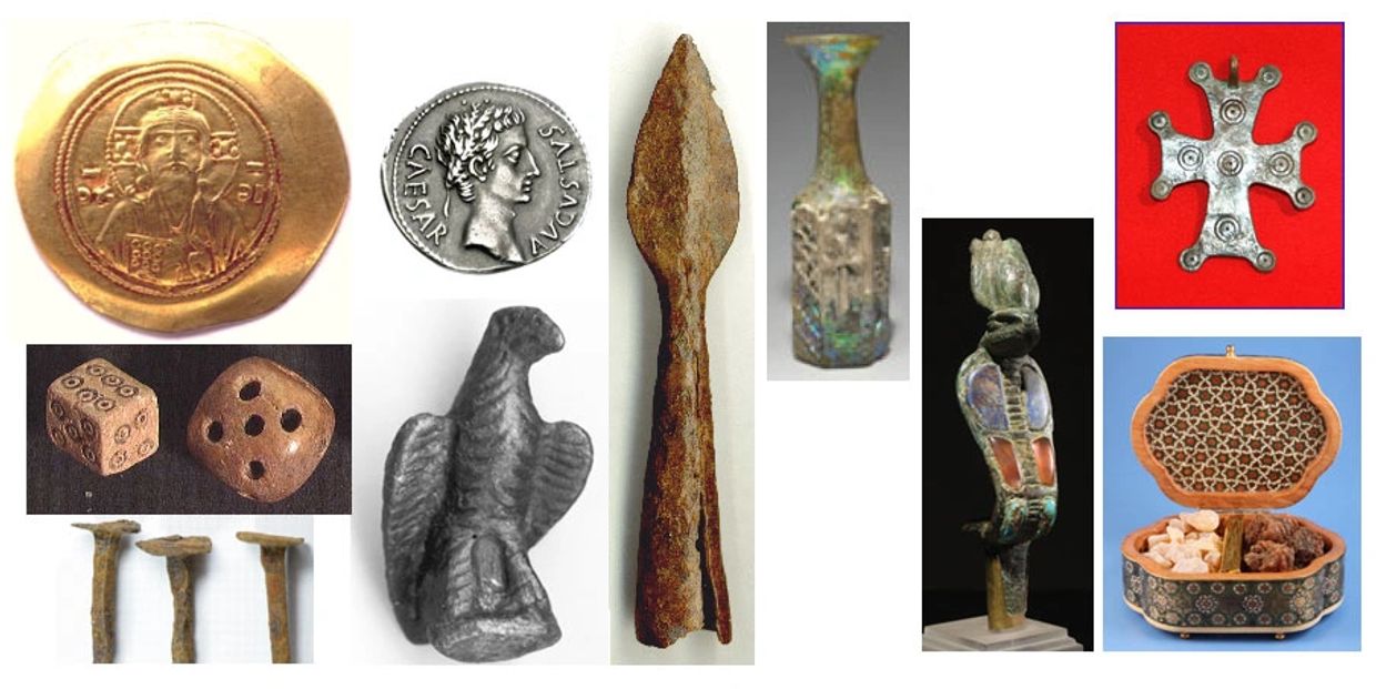 Assorted Biblical Antiquities relating to historical events found in the Bible & about Jesus Christ.