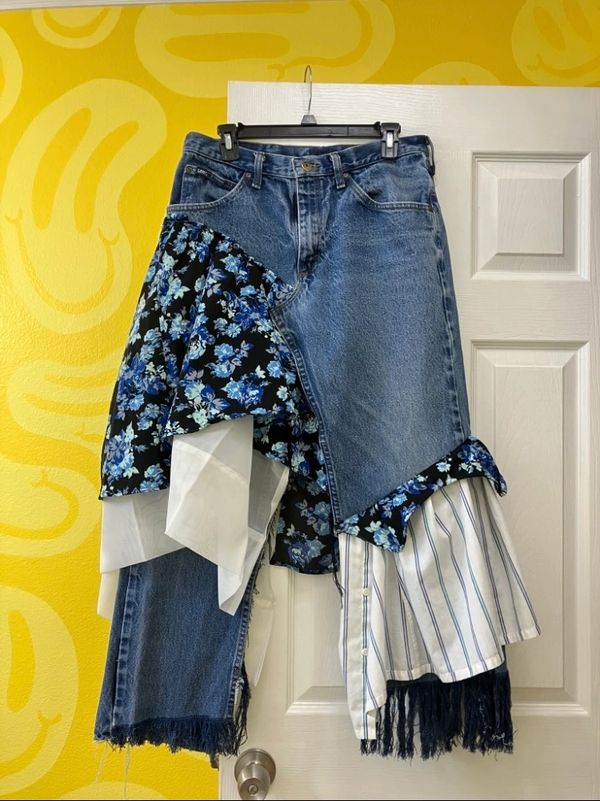 Handmade upcycled skirt