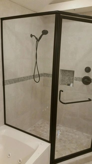 Framed shower door