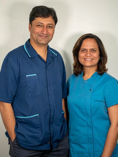 two dental health professionals