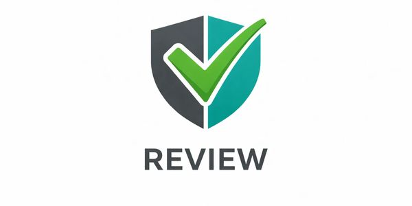 Shield with green check mark and the word 'REVIEW' below it.