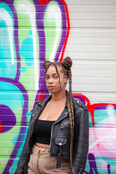 Model, Portrait, Urban Graffiti