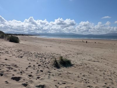 Sandy beach and sea