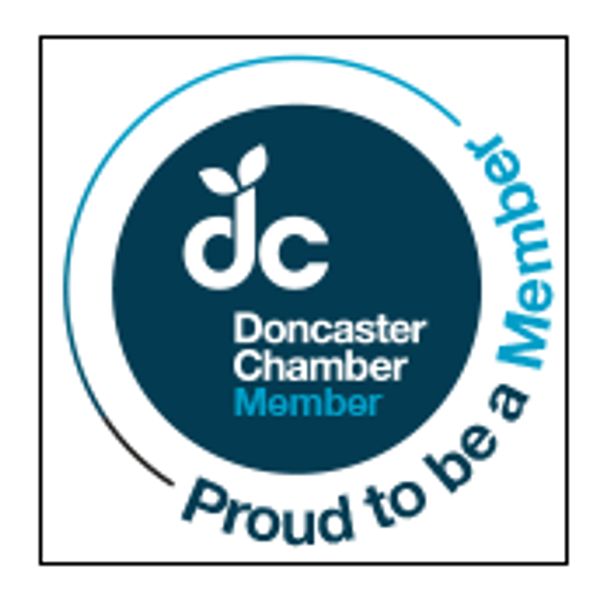Doncaster Chamber Member logo showing pride in membership.