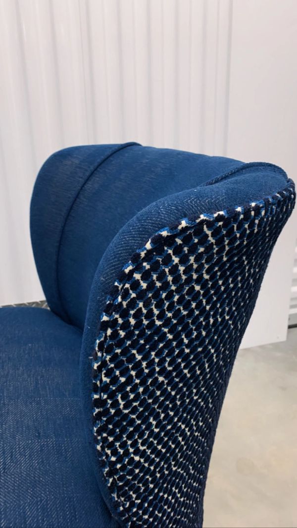 blue chair close-up