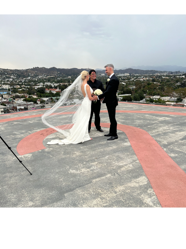 This cool location is on the Helipad on top of the Sofitel in Beverly Hills.