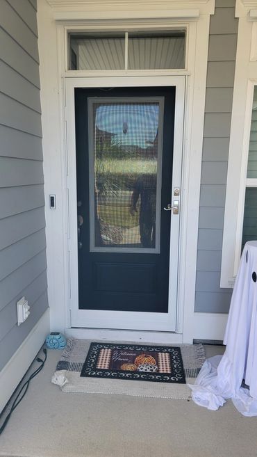 Security door, Front door security door, Hurricane approved Front door Heather Glen