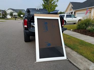 Best for new home
Hurricane screen over window
Before installation of screen