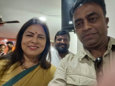 With Meenakshi Lekhi, Central Minister