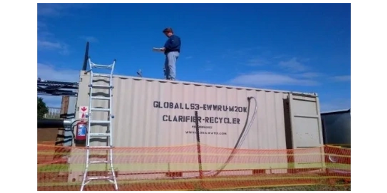 GES CEO, Christopher Martin, servicing a Sewage Treatment Plant in South Africa.