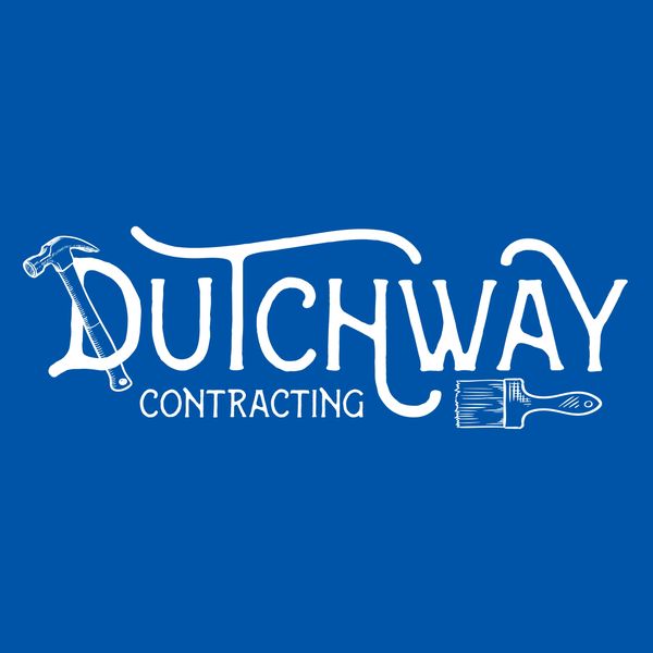 Dutchway Contracting paint service logo design