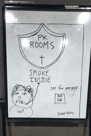 PK Rooms client sketch for poster
