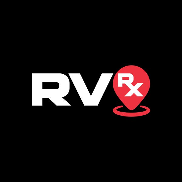 RV Rx RV repair service logo design