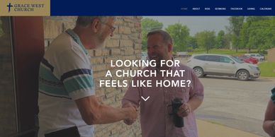 Grace West Church website design
