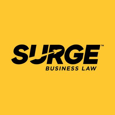 Surge Business Law logo design
