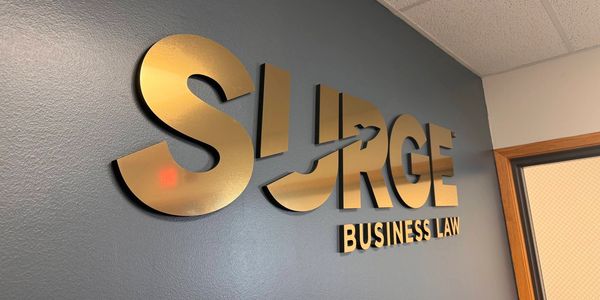 Surge Business Law signage