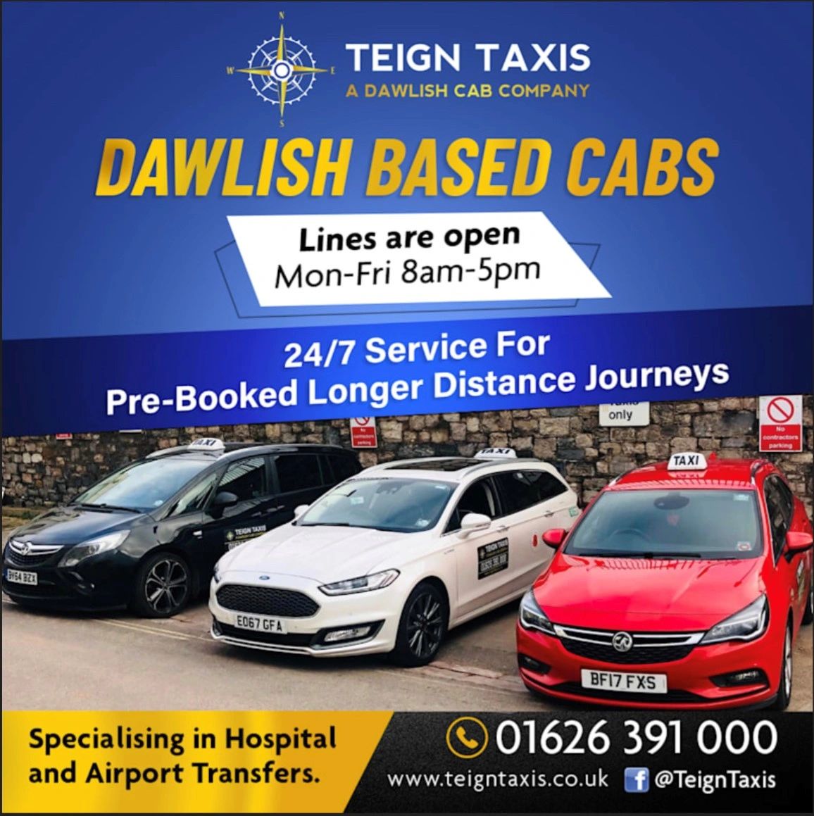 dawlish taxis, airport transfers