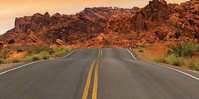 beautiful road and view