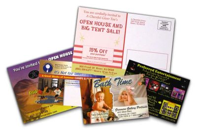 Postcards digital offset printing in Calgary