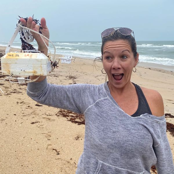 Tenille Maher finds shocking item on beach. When found it was unknown what this was.