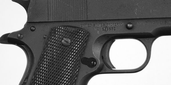 Early production Du-lite finished Ithaca 1911 from February 1943