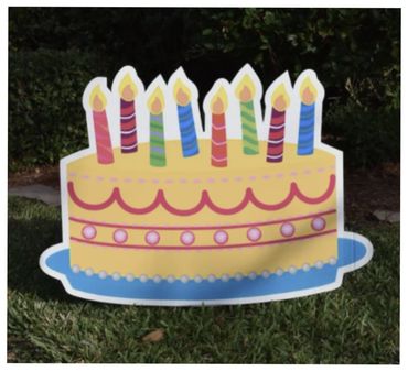 Yellow Birthday Cake