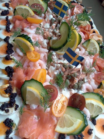 Swedish Sandwich cake in Brisbane
Seafood sandwich cake
Smörgåstårta