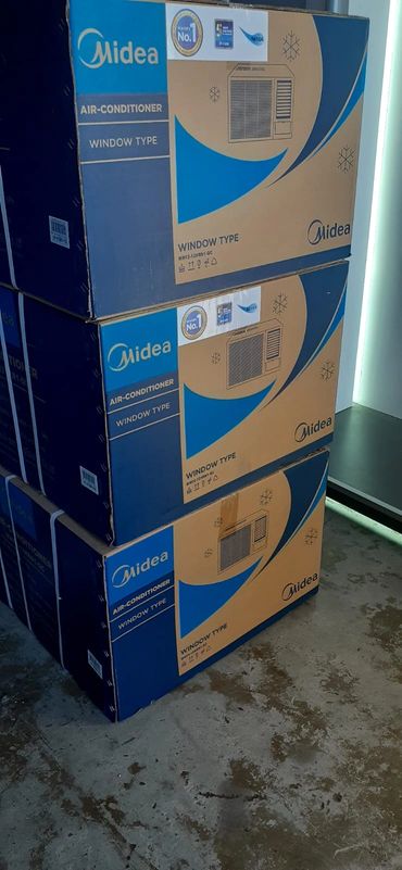 Brand-new Midea aircon units arriving weekly at AIRosense — ready for supply and installation.