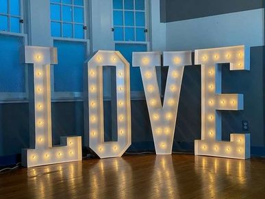 4 foot Marquee Letters L O V E