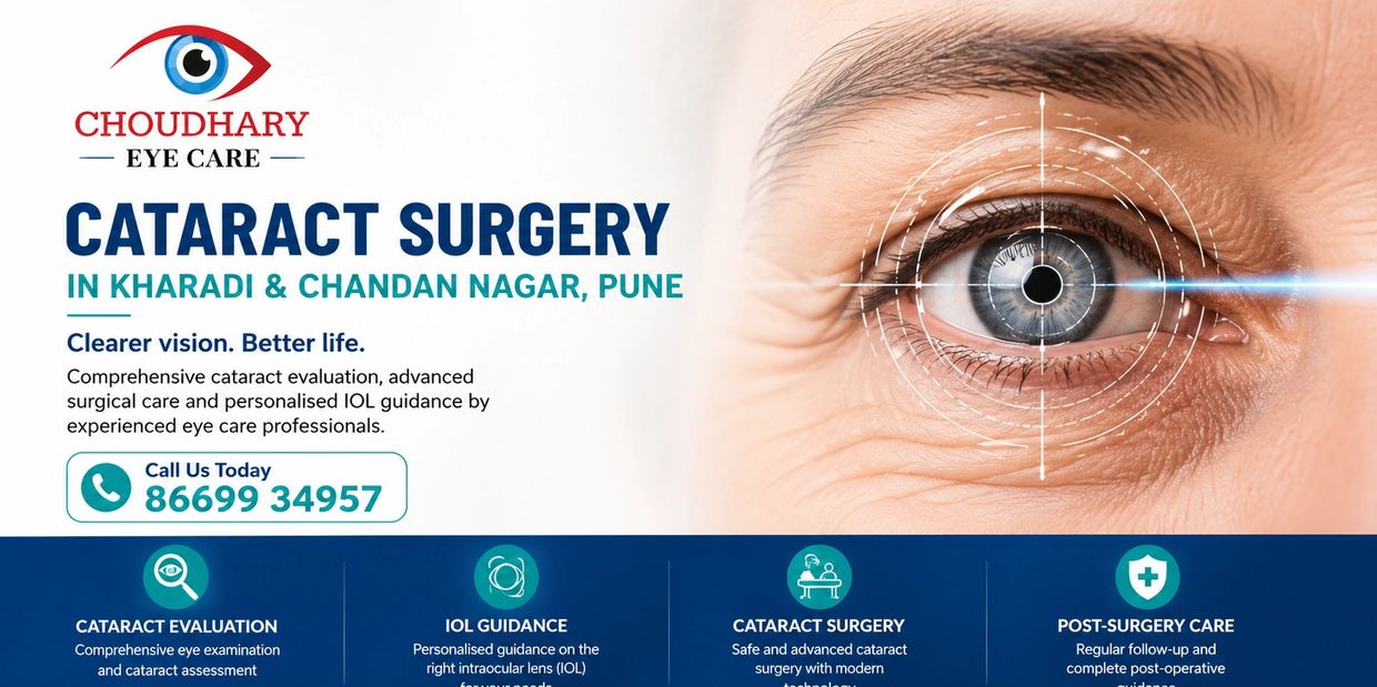 Cataract surgery in Kharadi and Chandan Nagar, Pune at Choudhary Eye Care