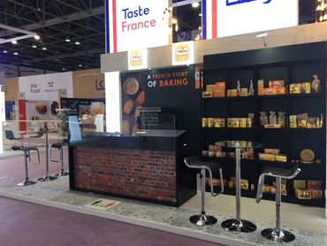 Dubai Gulfood 2022 exhibition stand for France St. Michel.