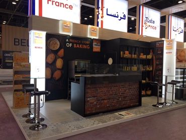 Dubai Gulfood 2022 exhibition stand for France St. Michel.