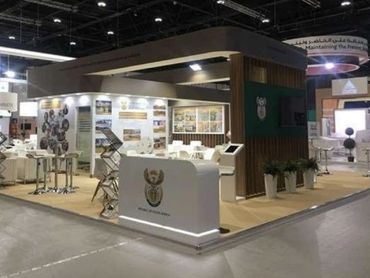 South Africa exhibition stand at WUF Dubai – vibrant design showcasing cultural and business highlig