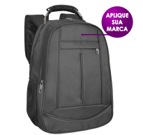 Mochila personalizada para notebook com cabo de aço. Mochilas personalizadas para empresas.