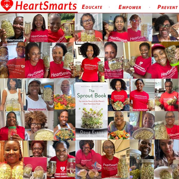 DR. NAA-SOLO TETTEY AND HEARTSMARTS PARTICIPANTS LEARNED TO SPROUT WITH SPROUT BOOK AUTHOR DOUG EVAN