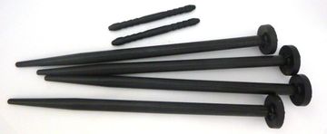 EcoBorder L Black stake kit