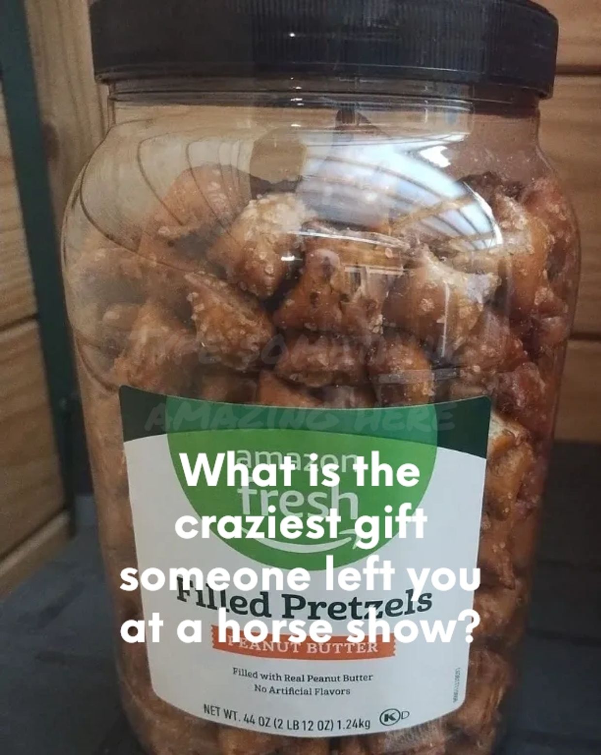 What is the craziest gift someone has left you at a horse show?  DO you re-gift?