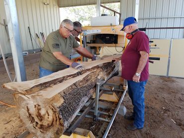 Alligator Juniper Log Sawmill Setup