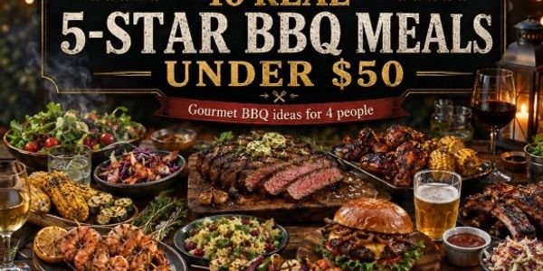 Delicious 5-star BBQ meals under $50 for four people.