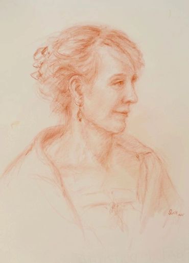 Side portrait of a woman