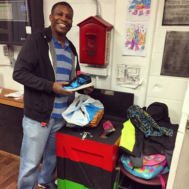 Sneaker Donation Drive Donor Happy To Give