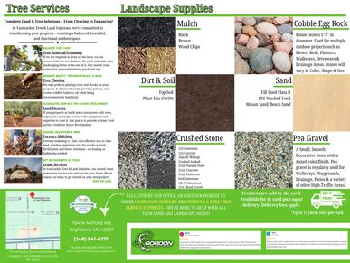 VanGordon Tree & Land Solutions offers tree services and landscape supplies for property enhancement.