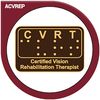 CVRT logo- certified vision rehab therapists