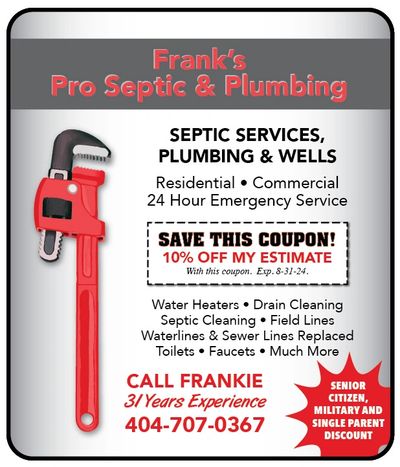 frank pro septic and plumbing exclusive coupons only here Jackson