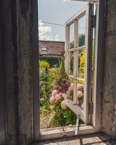 View from the window in Locks Cross Cottage