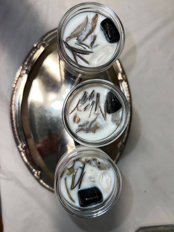 Divine Protection Invocation Ritual Candle 16 Oz. created by Durga Diana