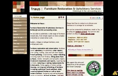 Old fraus website screenshot, click to see archived pages from it.
