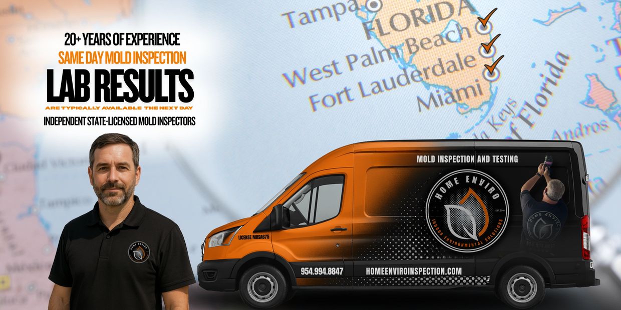 A Home Enviro service van in Sunrise features the official Home Enviro logo on the side.