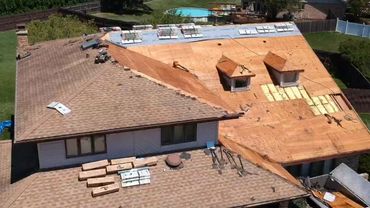 This roof received an Atlas Pinnacle Roofing System in Orland Park, IL from insurance with TRC help